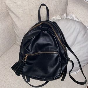 Leather backpack